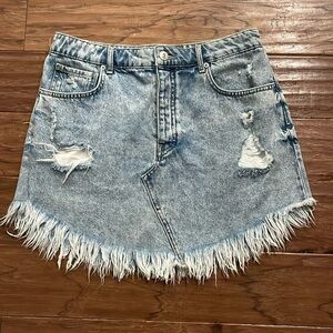 BDG Urban Outfitters Raw Hem Mini Skirt Size L